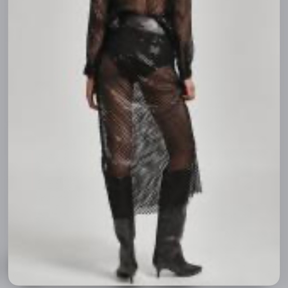 Brand New Women’s Pilcro Chainmail Maxi Skirt - Picture 4 of 12